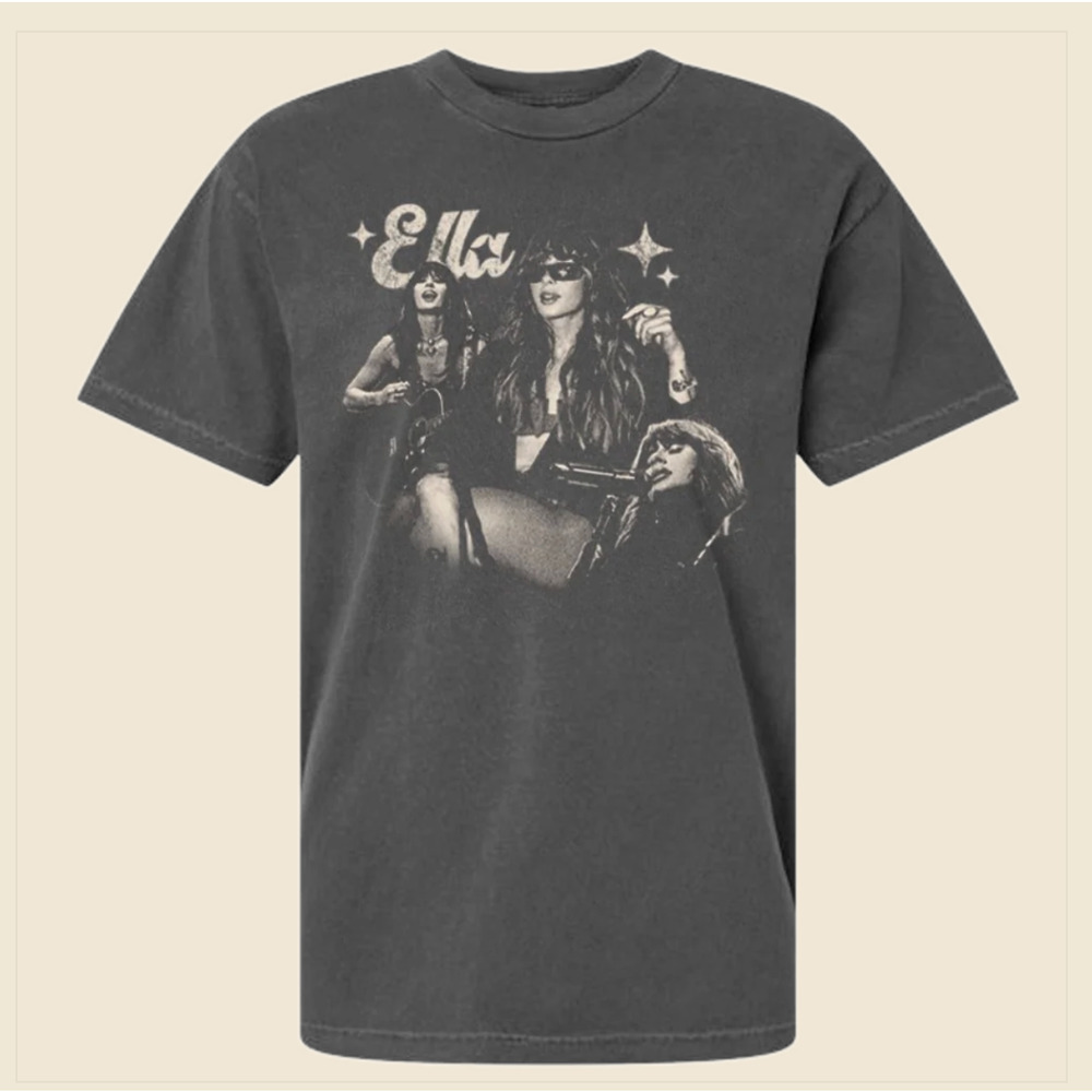 Ella Langley Still Hungover Fall Tour Graphite Concert T-Shirt Unisex Small NEW - Picture 3 of 8